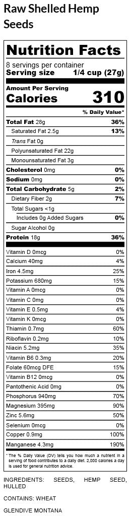 Montana Hemp Hearts